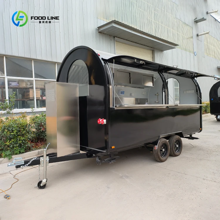 

Mobile Concession Trailer Food Truck Trailer Fully Equipped for Catering, Street Food and Outdoor Event Sales