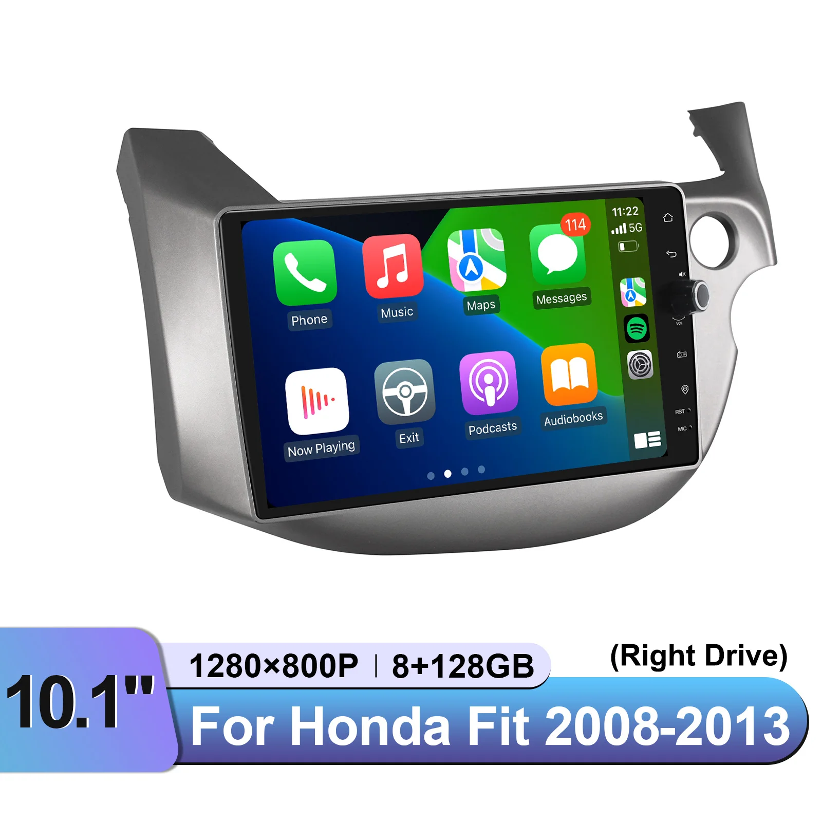 Joying 10 بوصة أندرويد 13.0 وحدة رأس راديو السيارة ل 2008 - 2013 هوندا صالح مشغل وسائط متعددة دعم CarPlay الحق محرك التوصيل و P #3