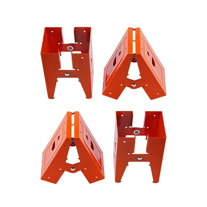 

A96I-Woodworking Table Mobile Bracket Steel Sawhorse Bracket Fixing Clip Saw Horse Clip DIY Carpentry Furniture Reinforcement
