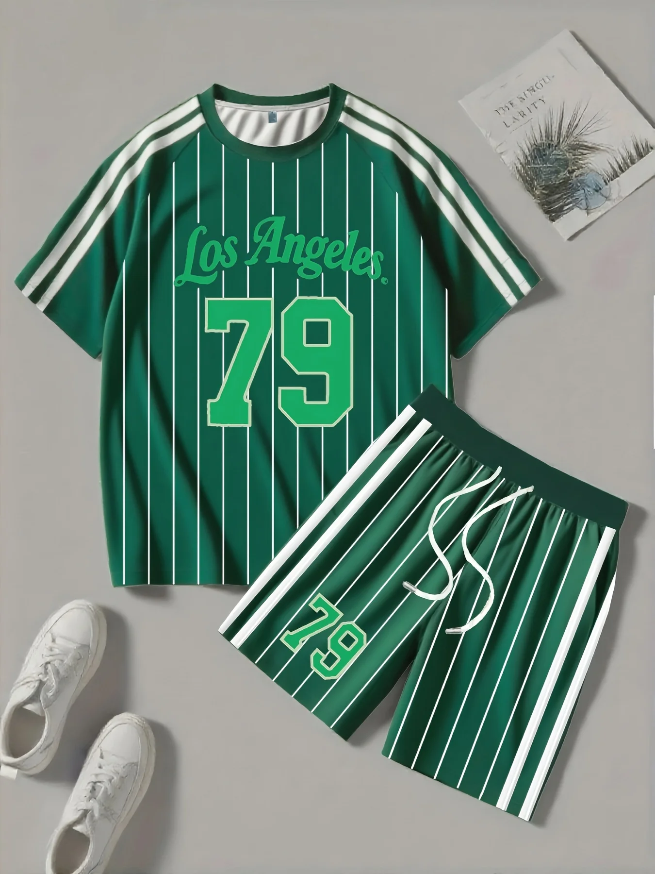 

Новый мужской комплект 2026: дышащая футболка оверсайз в стиле Y2K + брюки, комплект из 2 предметов, повседневный топ оверсайз в стиле Y2K