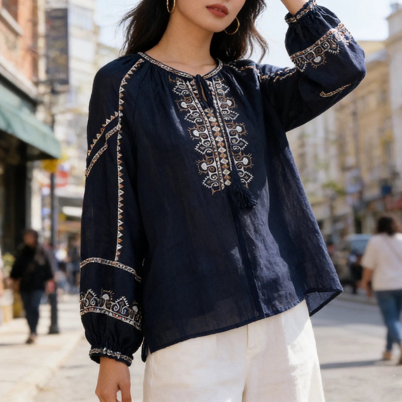 

Элегантная женская футболка с принтом, премиум-класса, больших размеров, весна-лето, новый стиль, базовая рубашка, удобный хлопковый топ с длинными рукавами