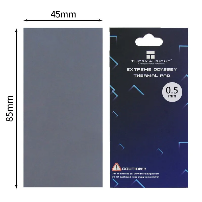 12.8W/mK Thermal Pad for GPU VRAM Heatsink PC Graphics Card SSD Silicone Heat Conduction Cooling Sheet