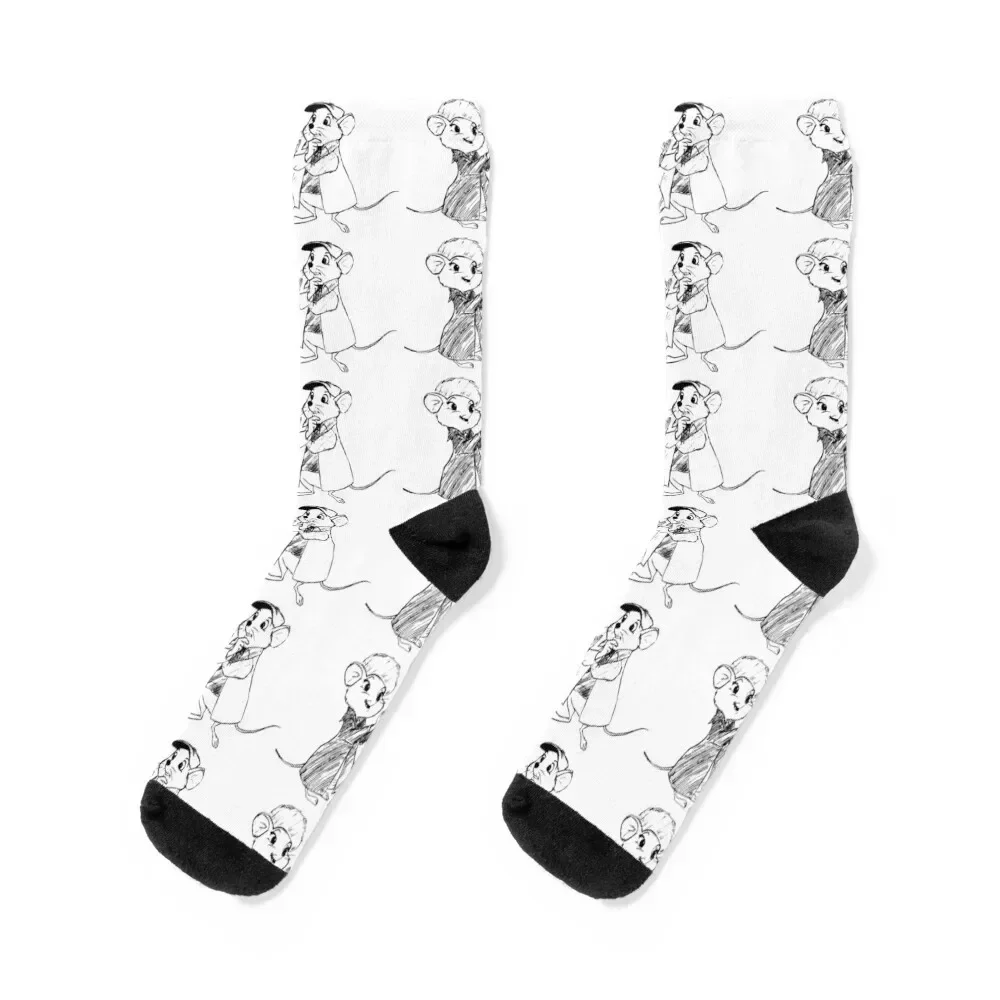 

Rescuers Bianca and Bernard Socks warm winter New year's kawaii Socks Men Women's