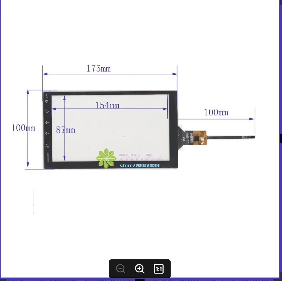 NEW 7inch BR-10953R this is compatible   6lines CAPACITIVE screen panel 175mm*100mm  TouchSensor