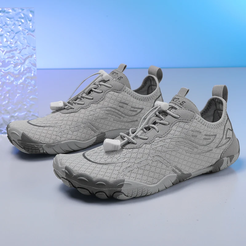 New Unisex Wider Shoes Brand Flats Soft Zero Drop Sole Wider Toe Sneakes Breathable Mesh Men Barefoot Wide-toed Shoes Large Size