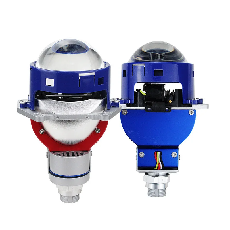 

130W 3 Inch LED Headlight Fog Light H4 H7 LED Bi Beam Projector Dual Cup Laser High Power Plug and Play Super Bright Front Lamp