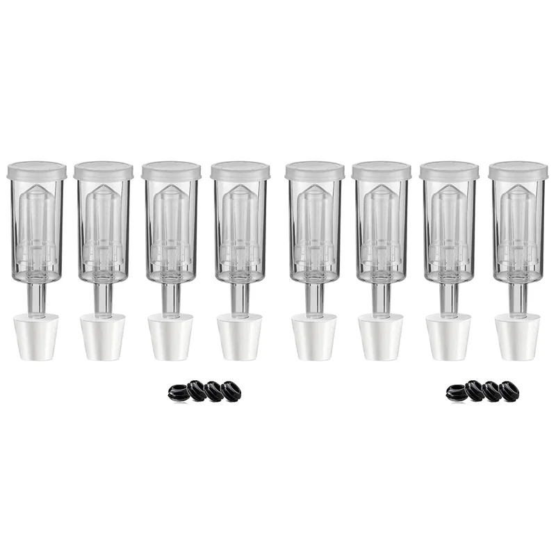 

B50C 2X Fermentation Lids Airlock Kit With 6 Stopper,Air Locks Fermentation Beer Wine Kombucha Brewing Kit Airlock Bubble