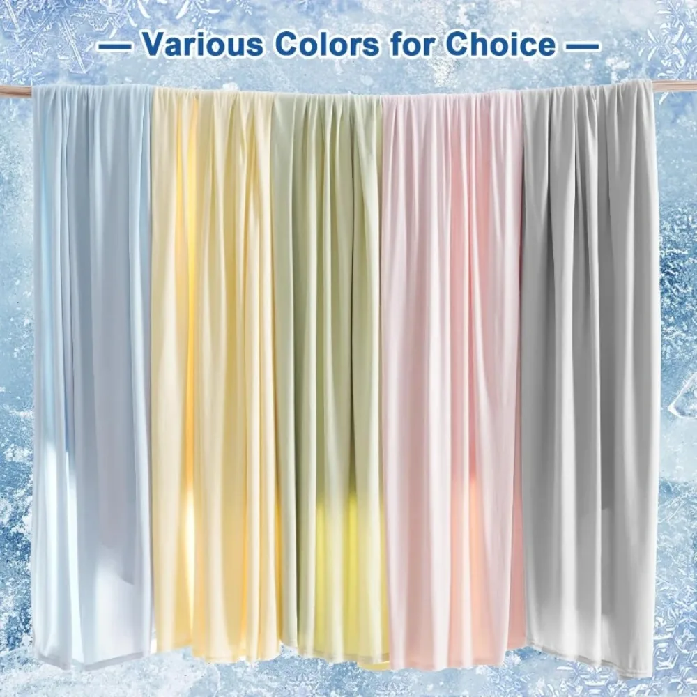

Ice Silk Cooling Blanket Summer Bed Blanket Air Conditioning Quilt Skin-friendly Light and Thin Breathable Quilt for Home Office