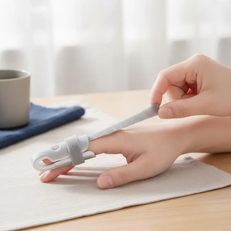 1pc Finger Fixed Splint Fixed Support Device,Five Finger Fixed Splint Trainer,Finger Rest Plate Finger Sleeve