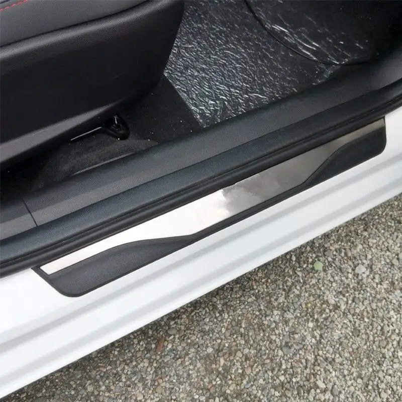 Car Styling Door Sill Kick Pedal Trim For Ford Ecosport 2012-2022 2023 Stainless Threshold Scuff Plate Bar Protector Accessories