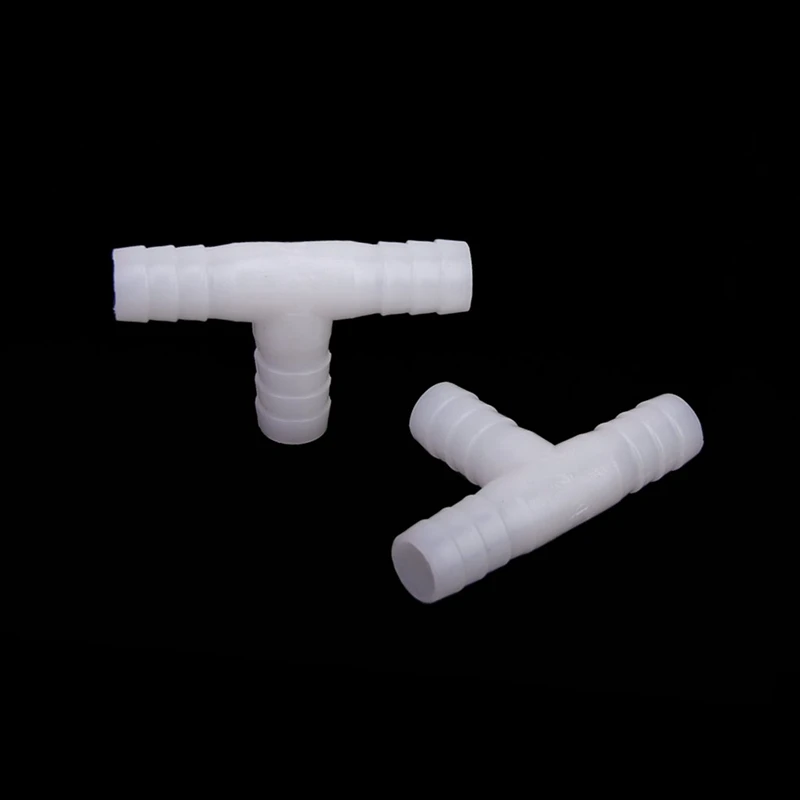 2 buah 12Mm konektor Tee sama fiting pipa berduri & 1 buah 1/4 inci ke 3/8 inci adaptor sekrup konversi perempuan ke laki-laki