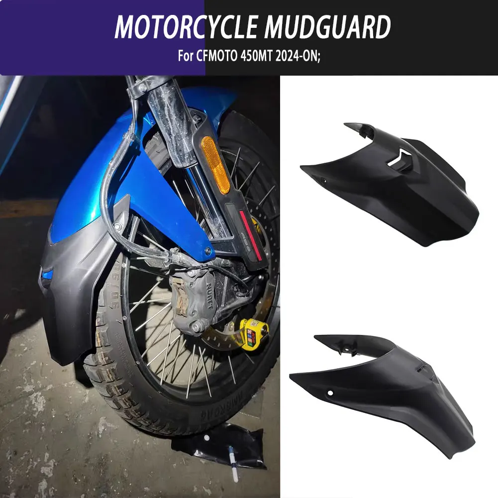 

For CFMOTO 450MT 2024-ON Motorcycle Modified Replacement Parts Front Fender Extender Mudguard Extension Splash Guard Fender