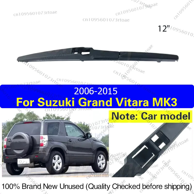 

For Suzuki Grand Vitara MK3 2006 - 2015 Wiper 12" Rear Windshield Windscreen Tailgate Window Wiper Blade Car Accessories