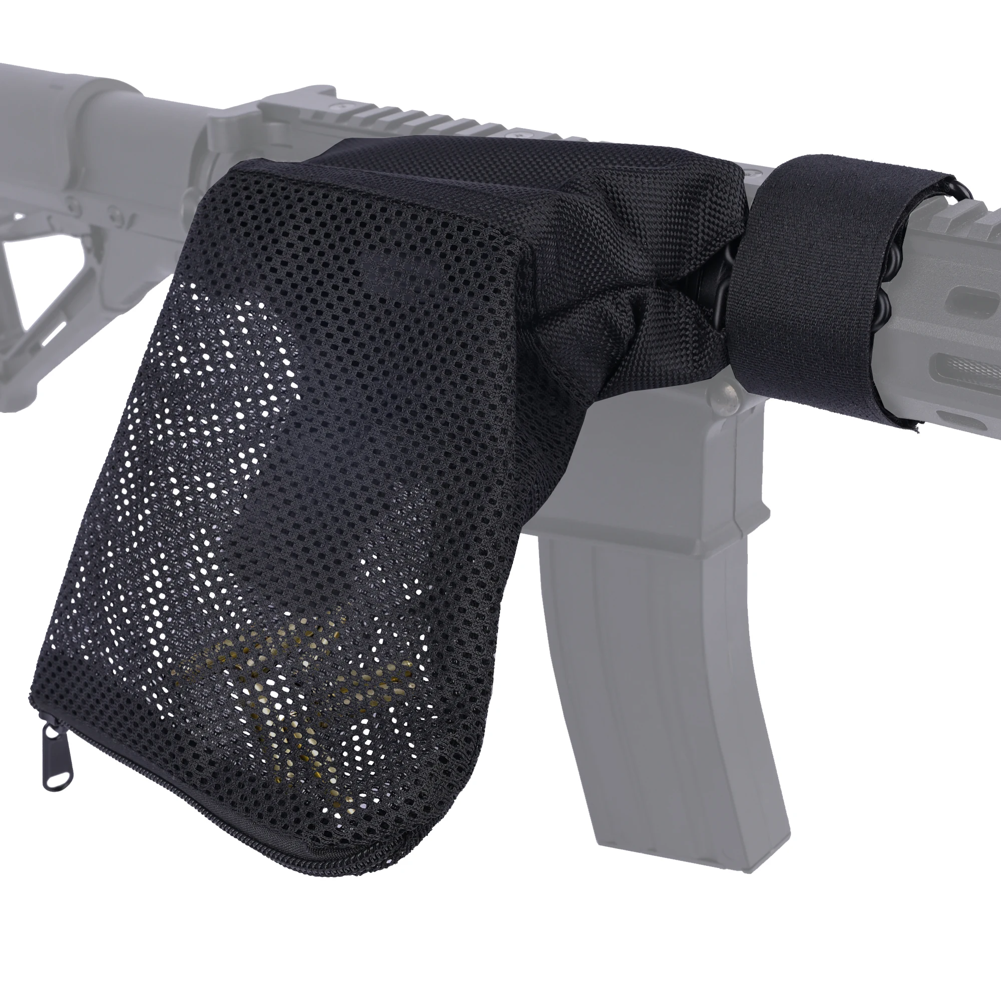 

Brass Shell Catcher for AR Rifles, Heat-Resistant Thickened Nylon Mesh Cartridge Collector with Zipper Bottom