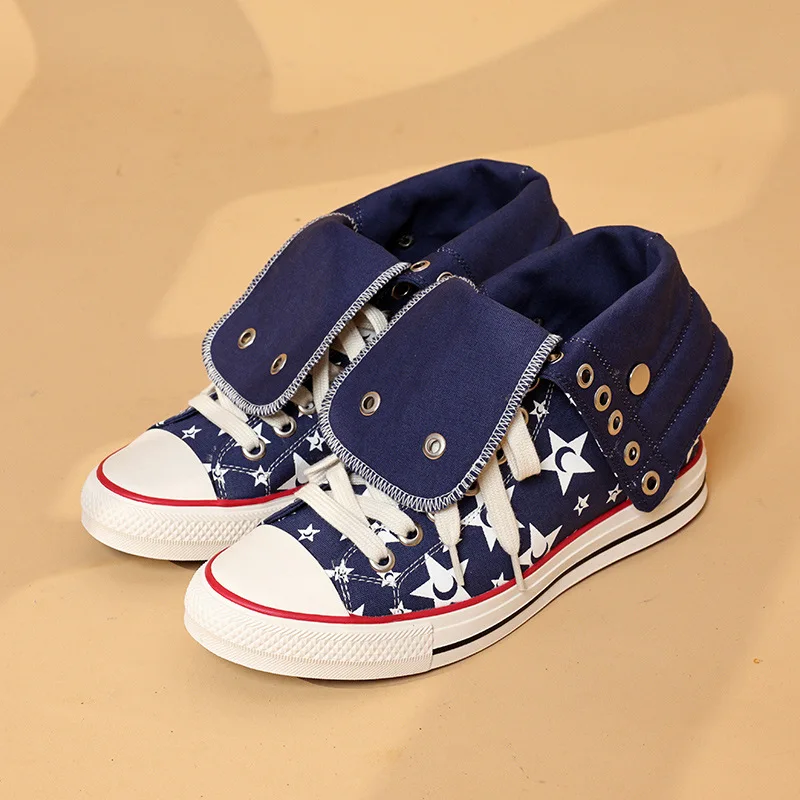 Fashion Women Shoes New Korean Version High Top Casual Shoes for Woman Trend Canvas Chunky Sneakers Designer Shoes Zapatos Mujer