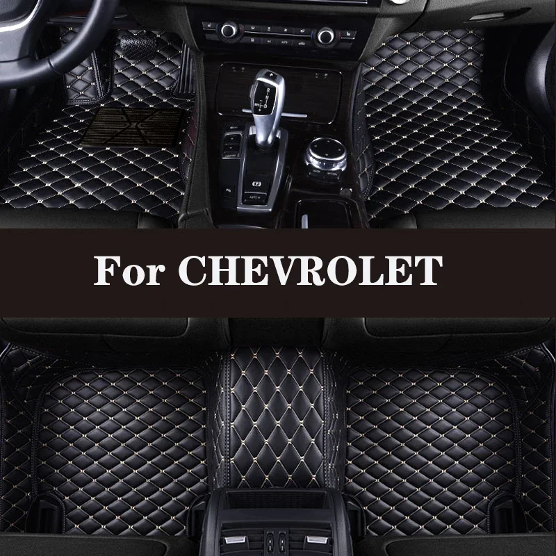 

Full Surround Custom Leather Car Floor Mat For CHEVROLET Express Colorado TrailBlazer Caprice HHR Onix Plus SS Monza Auto Parts