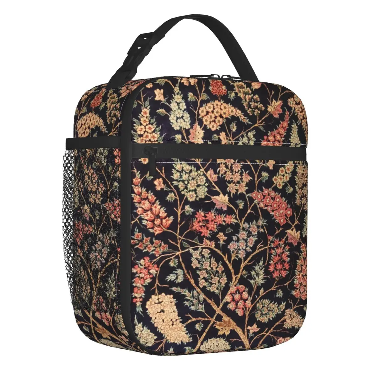 Persian Tree Of Life Rug Thermal Insulated Lunch Bag Bohemian Resuable Lunch Container School Office Outdoor Storage Food Box