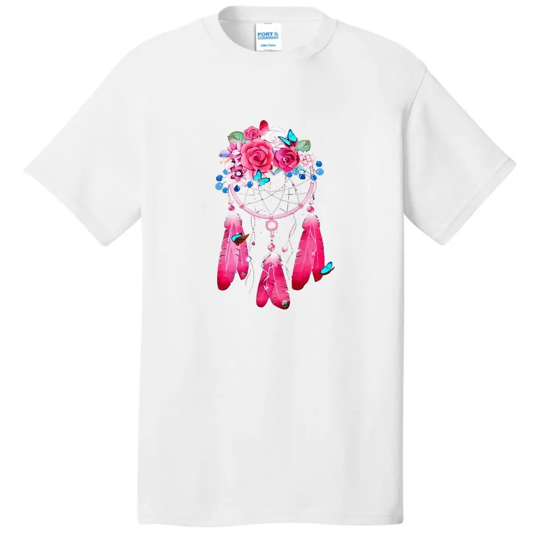 Koszulka damska z łapaczem snów, moda Harajuku, graficzne koszulki, koszulka damska z łapaczem snów, odzież, topy