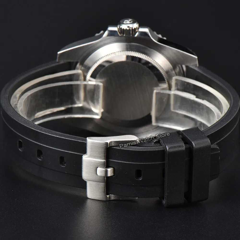 Parnis 40mm Mechanical Watch Fashion Automatic Watch Men Custom Colorful Dial Rotating Bezel