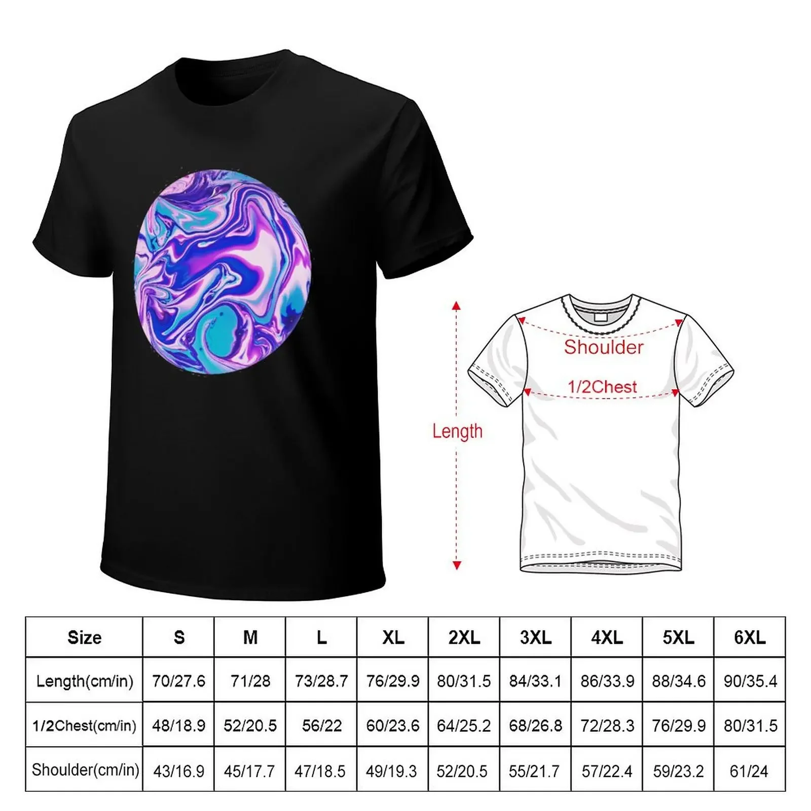 Colored ball T-Shirt anime figures anime stuff T-shirts for men cotton