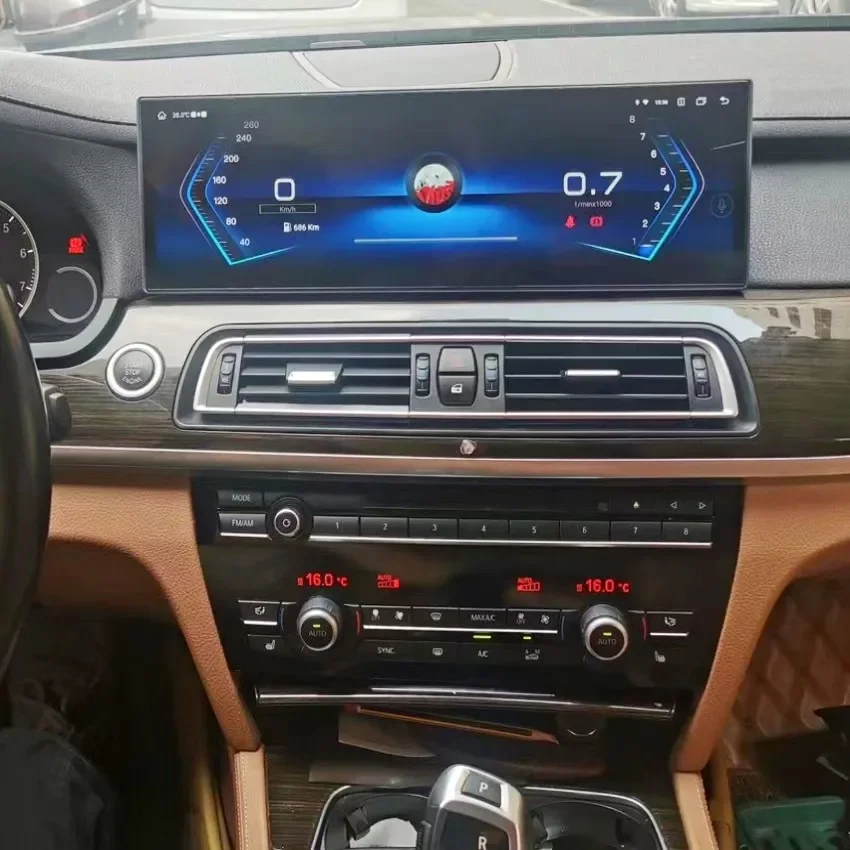 15inch 3k Qled Screen Car Radio Multimedia Vedio Player For Bmw 7 Series F01 F02 Nbt Cic Automotive New Android Smart System Bt