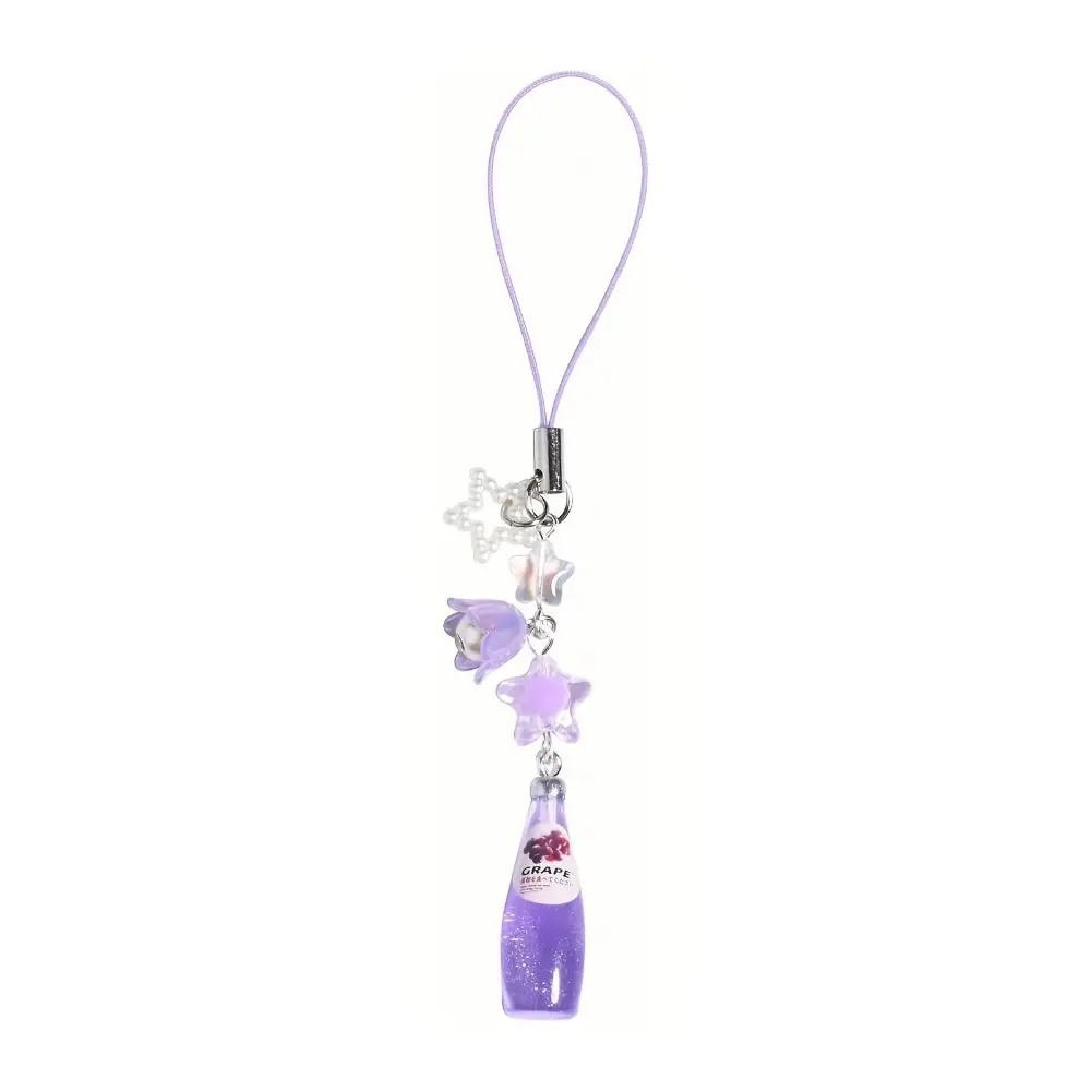 

Kawaii Sweet Girl Y2K Phone Pendant Drink Bottle Fruit Soda Phone Lanyard Phonestraps Handmade Phone Chain Keyring Jewelry