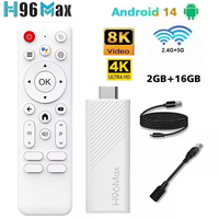 2025 NEW H96 MAX H313 TV Stick Android 14 Allwinner H313 Mini Smart TV Box WiFi6 BT 4K 2GB 16GB Media Player Set Top Box