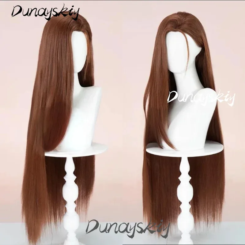 الغريبة المرحلة Hyuna تأثيري الحدث زي مجموعة طويلة براون شعر مستعار لوكا ميزي سوا إيفان حتى المعبود فستان حفلة الهالوين زي العنصر