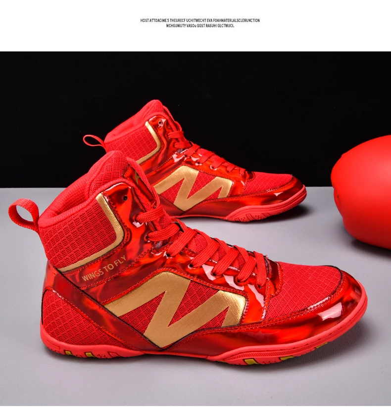Men's Professional Wrestling Shoes Training Gear Original Boxing Shoes Women's Slip Resistant Sneakers Wrestling Boots