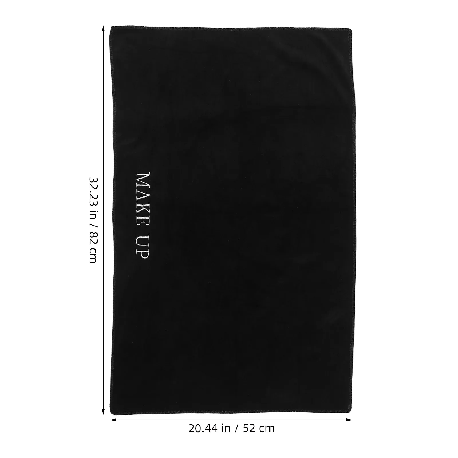 Matte Black Makeup Mat Tablecloth 32x20 for Vanity Top Protector Nail Art Desk Photography Dresser Cover Easy Clean Professional