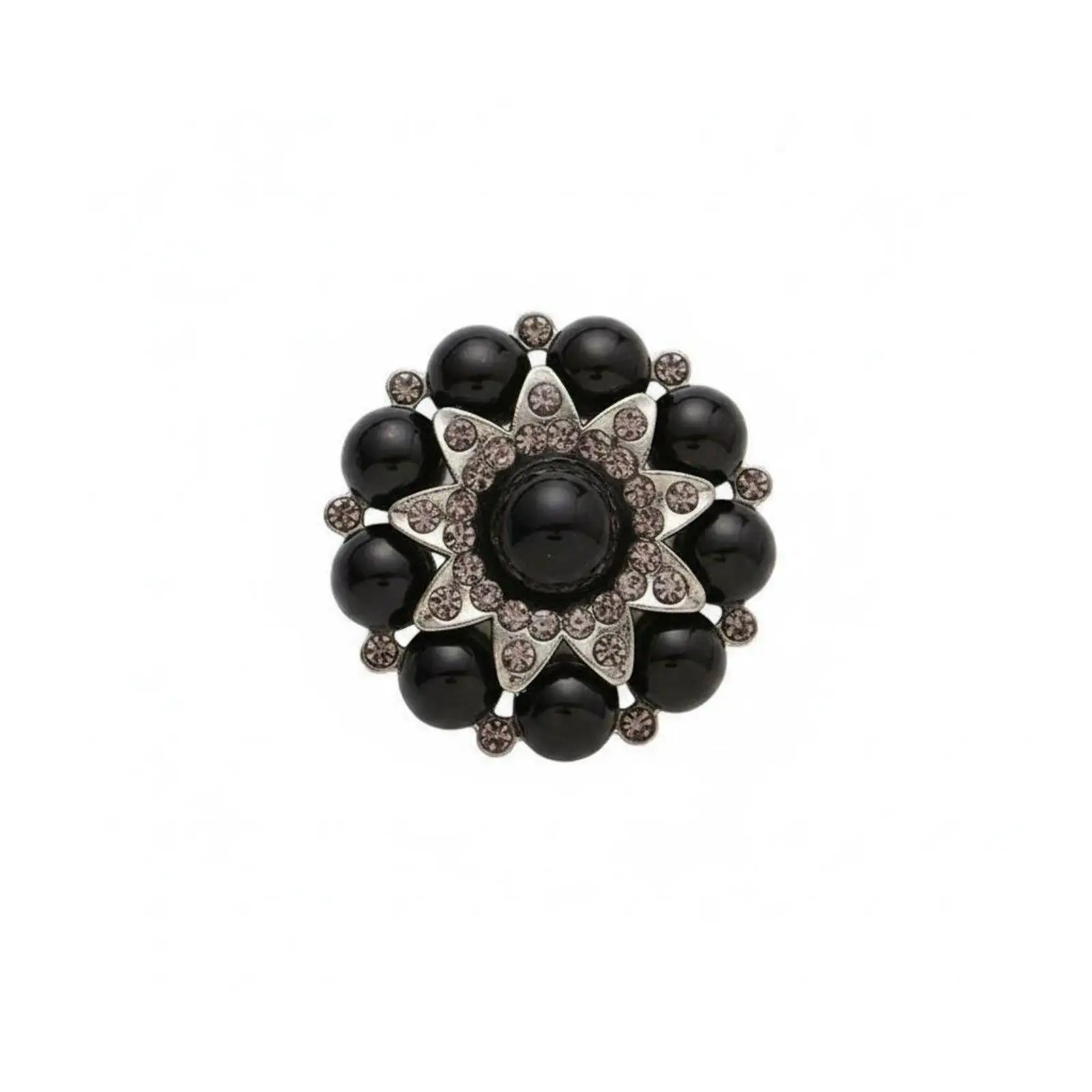 Alloy Rhinestone Diamond Cufflinks Elegant Star Pearl Brooch Pin for Women Coat Scarf Bag Wedding Party Accessory