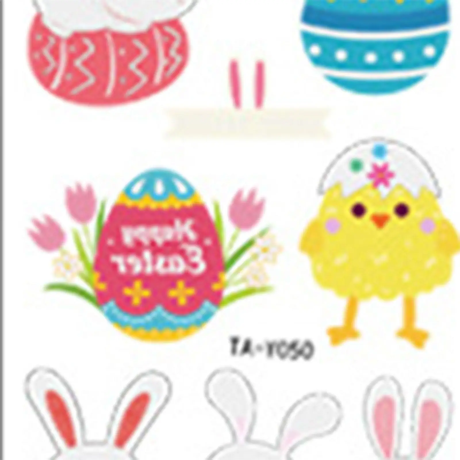 Easter Basket Stuffers Luminous Sticker Waterproof Removable Paper Decals DIY Craft Party Decoration Favors for Kids