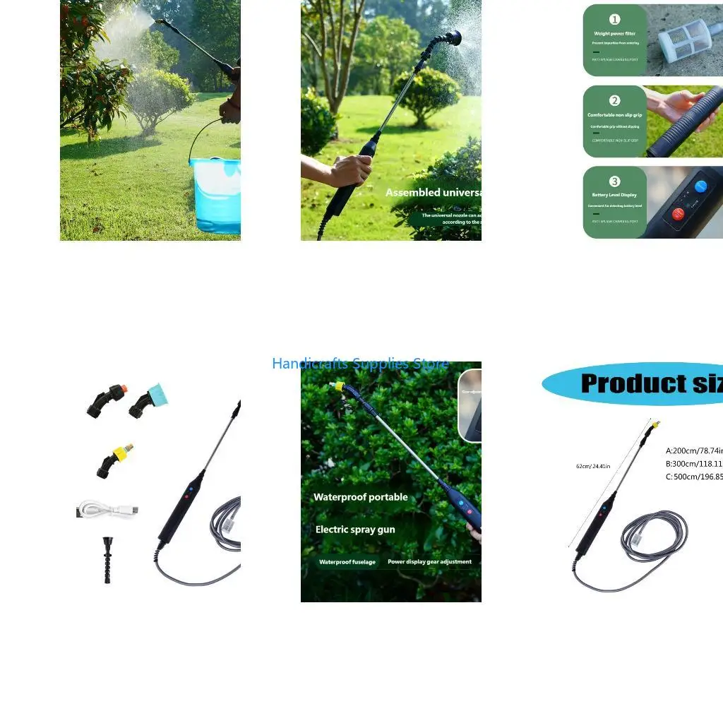 R1WA Automatic Garden Sprayer Featuring 3 Meter Hose And Selectable Nozzles For Efficient Watering