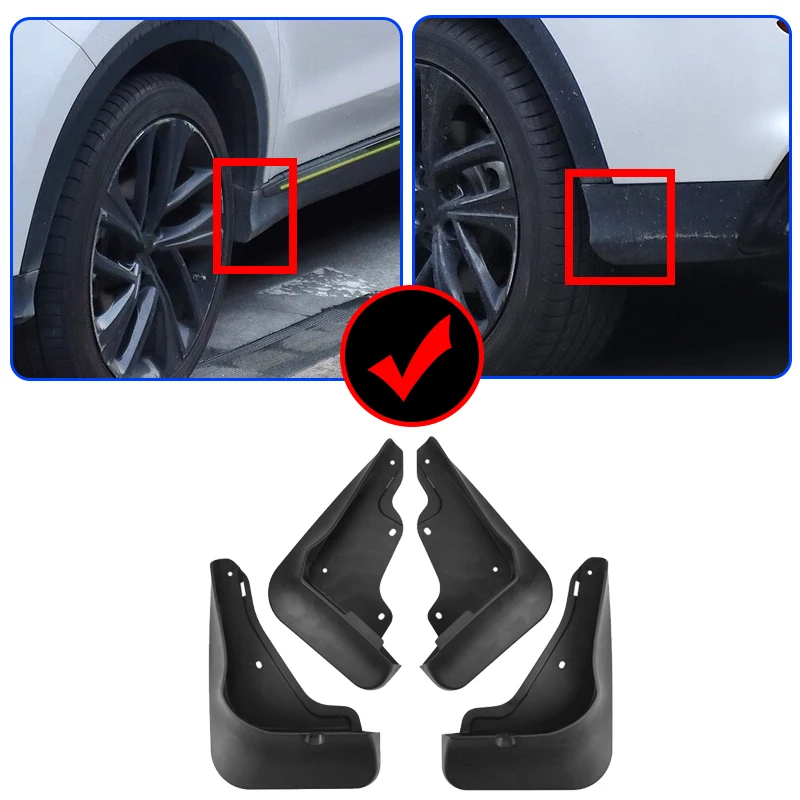 4 PCS Car Mudguards For MG RX5 PLUS Accessories 2024 2020~2025 Anti-splash Auto Mud Flaps Splash Guards Fenders Car Accessories