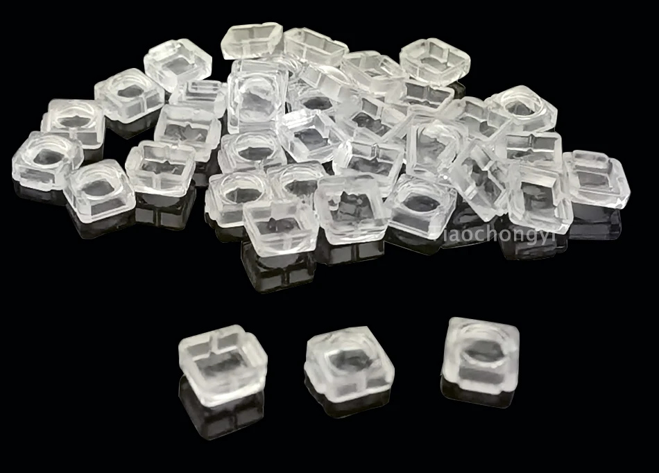 100 Stück 5050 LED-Linsen, 30, 60, 90, 120, 140, 180 Grad, konvexe optische Linsen für 5050 SMD WS2812 WS2811 SK6812 RGB LED-Streifen. – Detail 5
