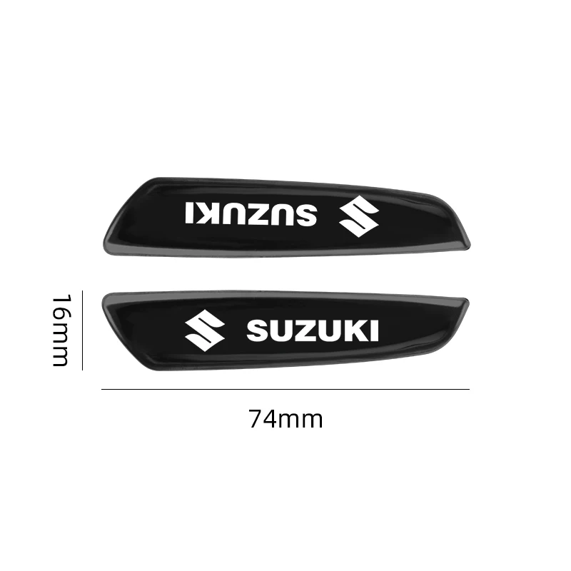 2PCS Car Fender Blade Decal Badge 3D Metal Car Body Protective Sticker For Suzuki JIMNY grand vitara sx4 swift Alto