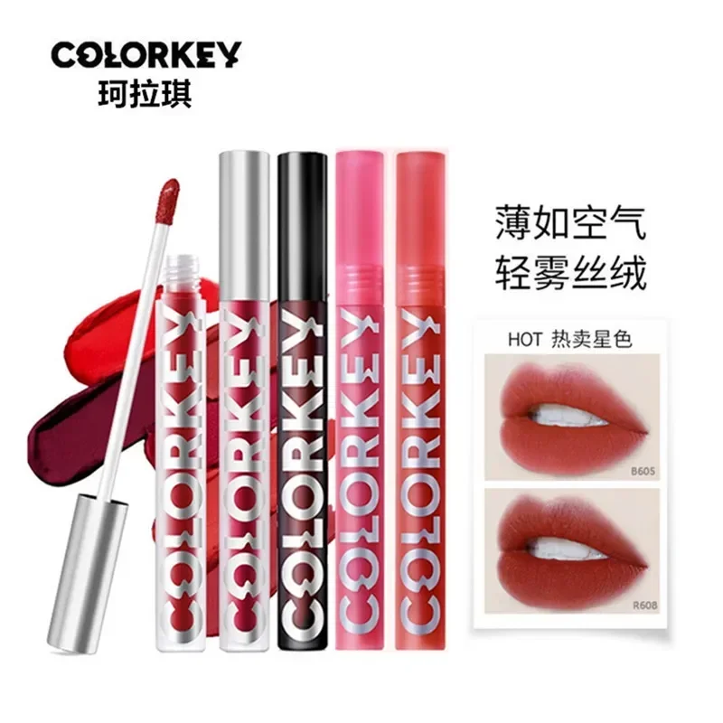 

Colorkey Air Lip Glaze Female Velvet Fog Mouth Lip Glaze Cosmetics Waterproof Long Lasting Matte Lipstick Make Up Rare Beauty