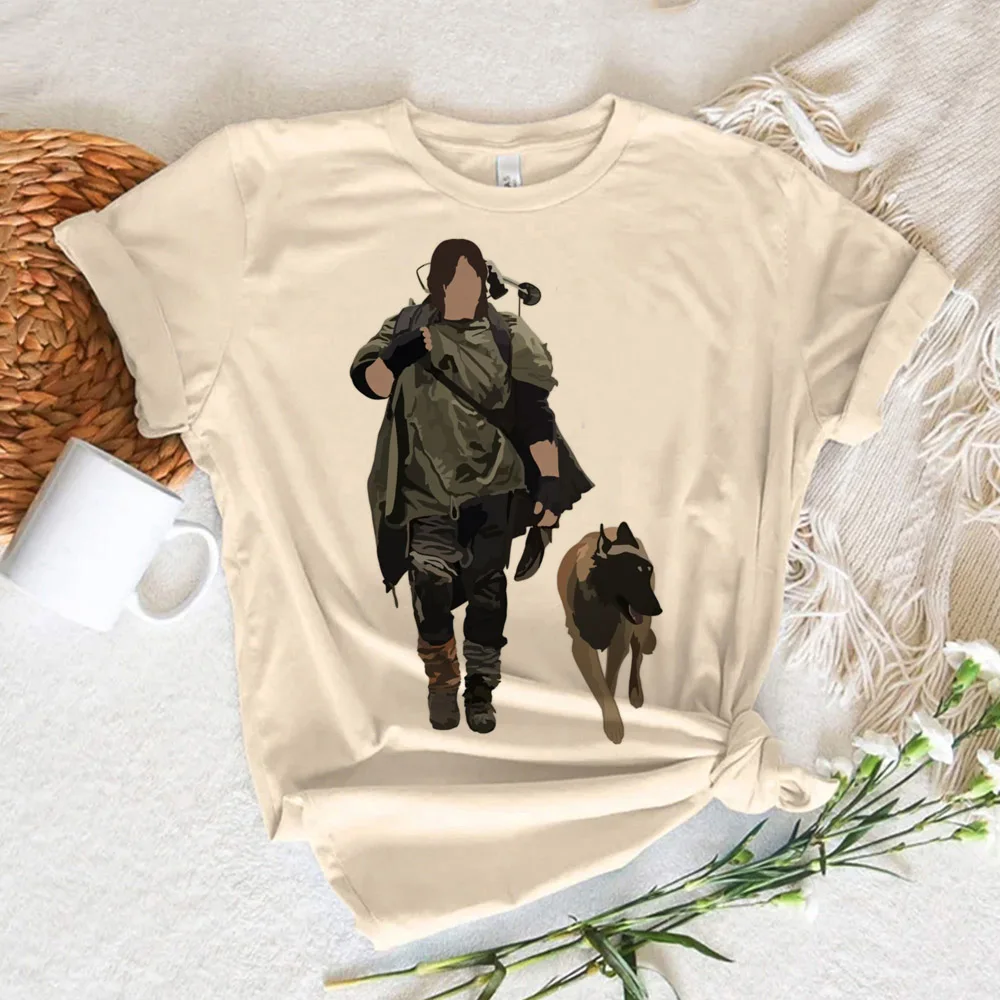 Daryl Dixon top women Japanese graphic harajuku t shirt girl manga clothes