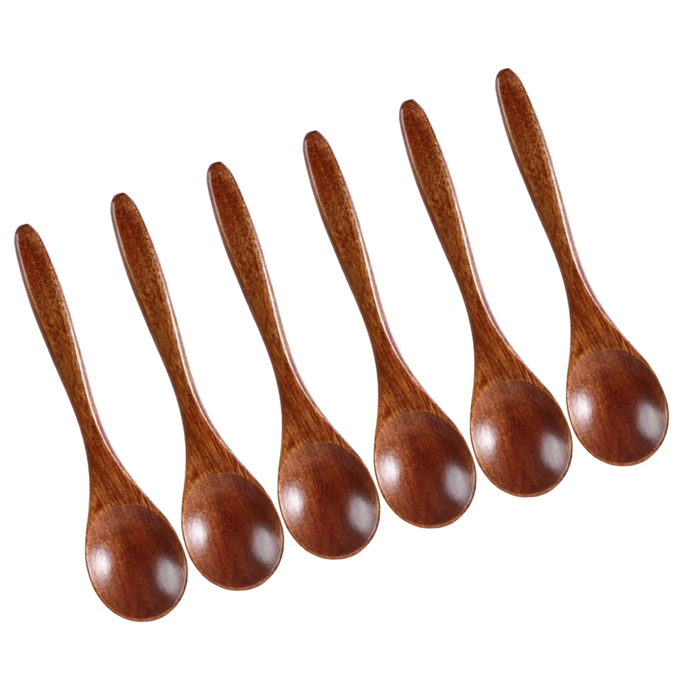 

6 Pcs Wooden Coffee Scoop Japanese Wood Spoon Wooden Coffee Scoop style Bean Spoon Kitchen Utensil for Home Use