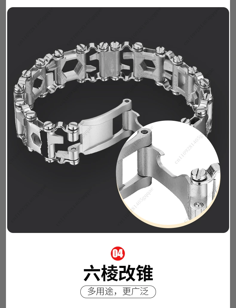 Multifunktions-Armband für Männer, Outdoor-Ausrüstung, Überlebens-Armband, Zubehör – Detail 6