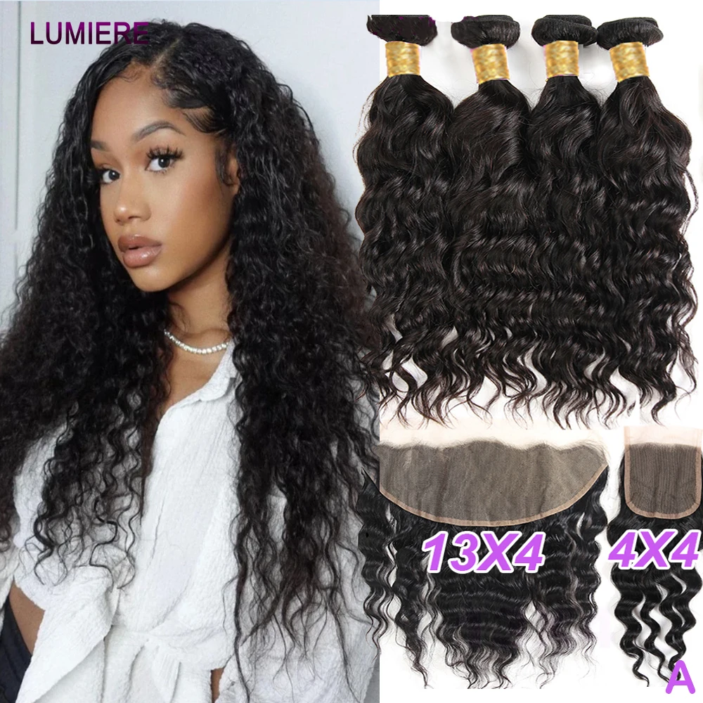 

Надувные пикси вьющиеся натуральные волнистые пучки с застежкой спереди HD 5x5 6x6 наращивание человеческих волос 3/4 пучки с застежкой 18A