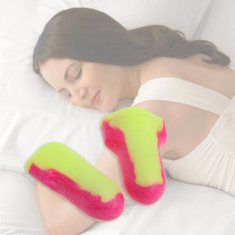 ESCAM 10 Pairs Disposable Soft Foam Earplugs Snore-Proof Sleep Ear Protector No Cords