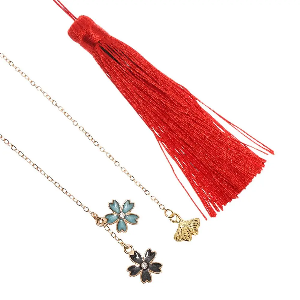 الرجعية النمط الصيني المعادن كتاب علامات اللون النحاس شرابة المرجعية مشبك كتب #4