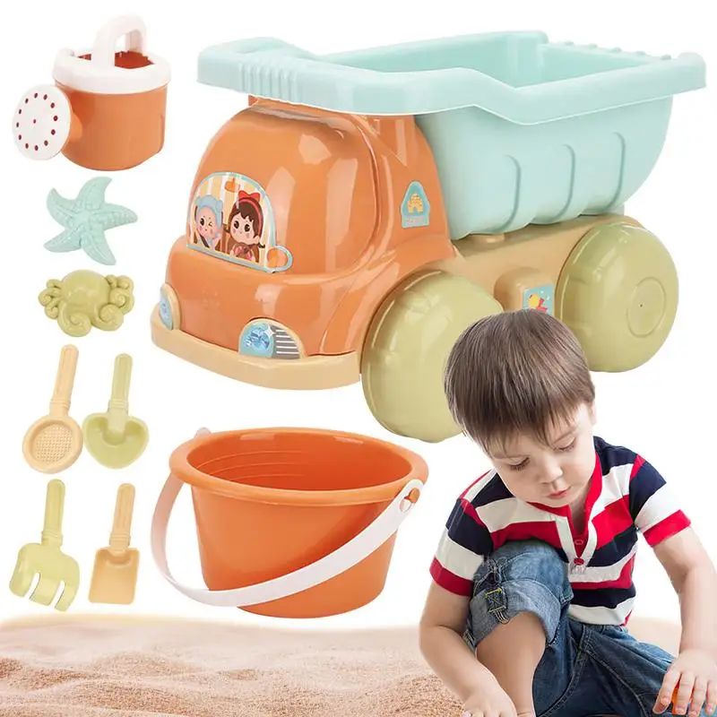 

Beach Toy Set Car Design Beach Sand Toys 9pcs Beach Sand Toys Sand Shovel For Kids Bucket For Kids Sand Toys Colorful For Kids