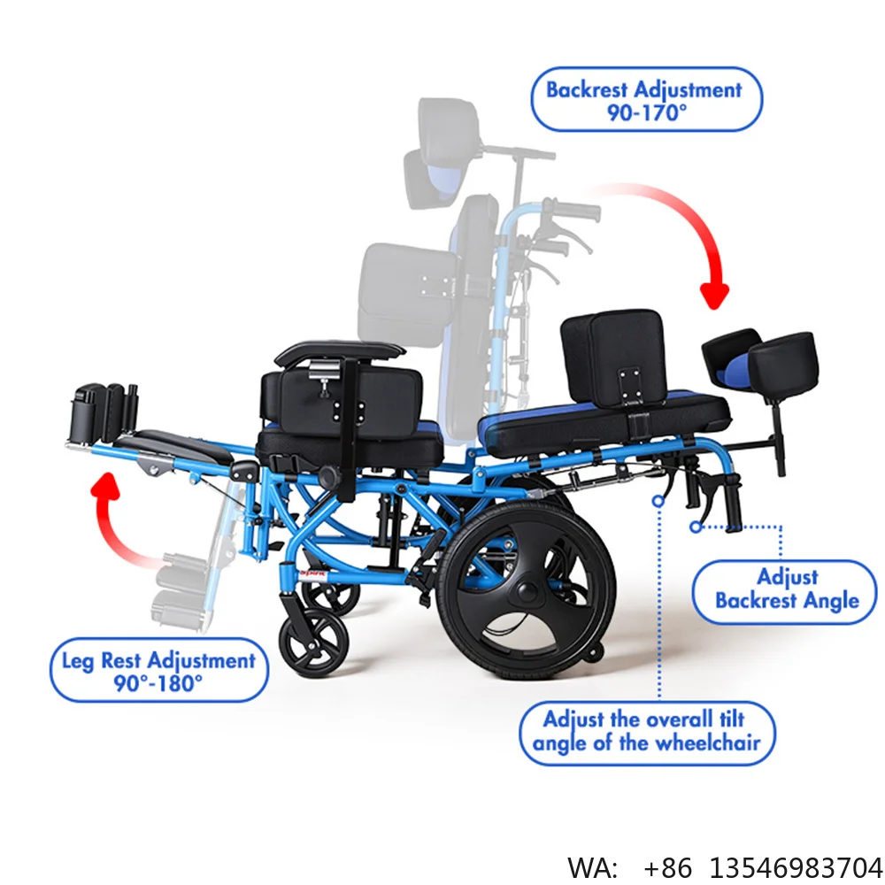 Children Handicapped Cerebral Palsy Wheelchair Chairs Adult Special Need Stroller for Disabled