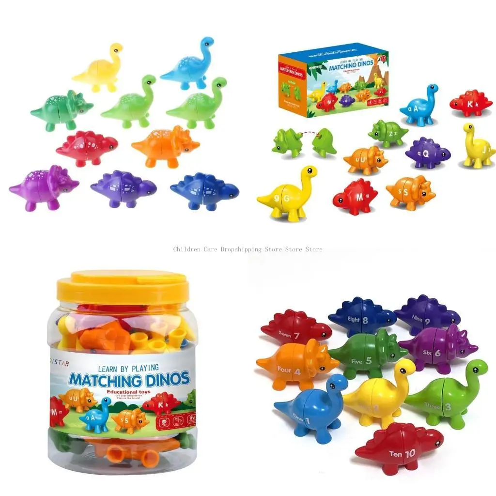 Edukacyjne poznawanie kolorów i sortowanie zabawek oświecenie dinozaur pasujące zabawki dla dzieci bawią się dla dzieci prezenty