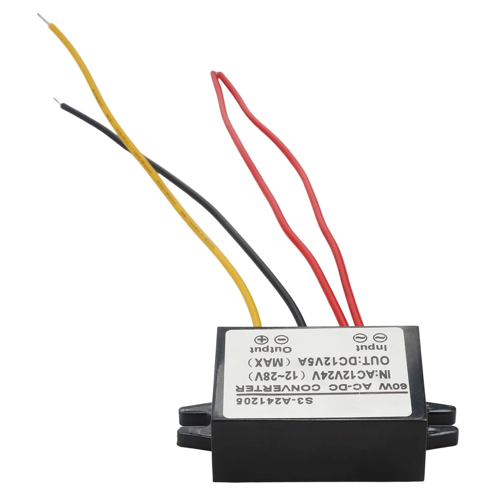 12V アダプタ 63*32*18 ミリメートル電源コンバータ 95 変換効率プラスチックケーシング材料自然放熱