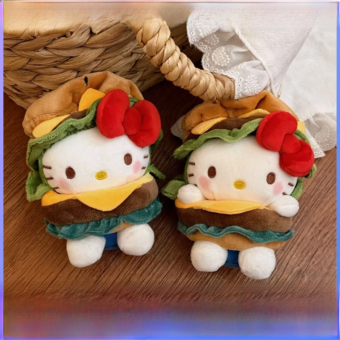 cute-cartoon-kitty-bag-charm-plush-toy-burger-head-design-girls-accessory-fashionable-bag-decorations-gifts