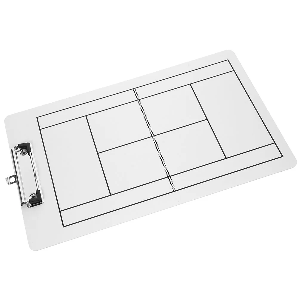 

2Pcs Tennis Coaching Clipboard Dry Erase Surface Strong Construction Ample Drawing Space for Hockey and Court Strategy Use