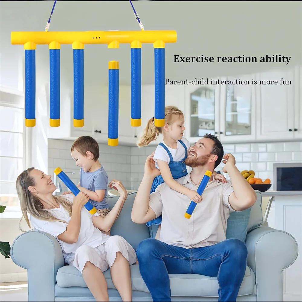 Reflex Drop Sticks Uitdagingsspel Handoogcoördinatie Reactietraining Speelgoed Verstelbare snelheidsvangstok voor kinderen, volwassenen